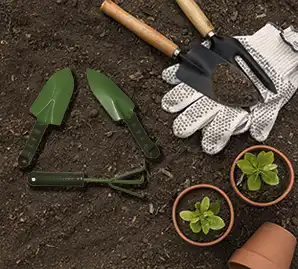 بیلچه باغبانی سه تکه دسته پلاستیکی